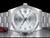 Rolex Date 34 Argento Oyster Silver Lining Diamonds - Double Dial  Watch  15200